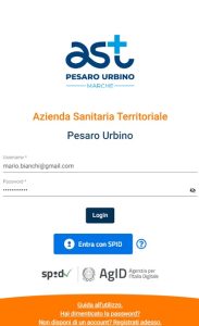 Pagina di ingresso a PERLASALUTE