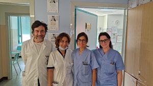 Il Direttore FF Samuele Bedetta con lo staff